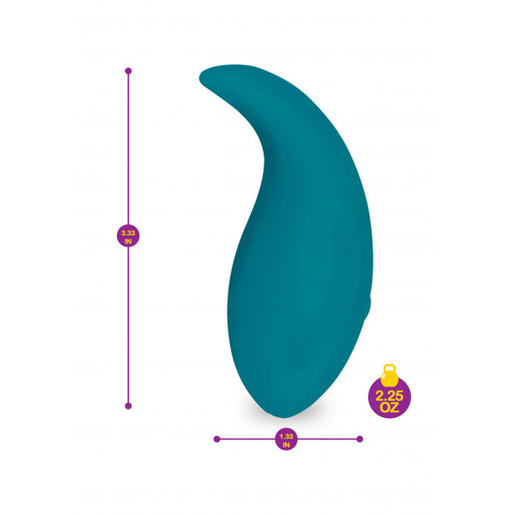 Viben Elated Pinpoint Stimulator Vibe 3.3 Inch Handheld Silicone Bullet Vibrator – Ocean