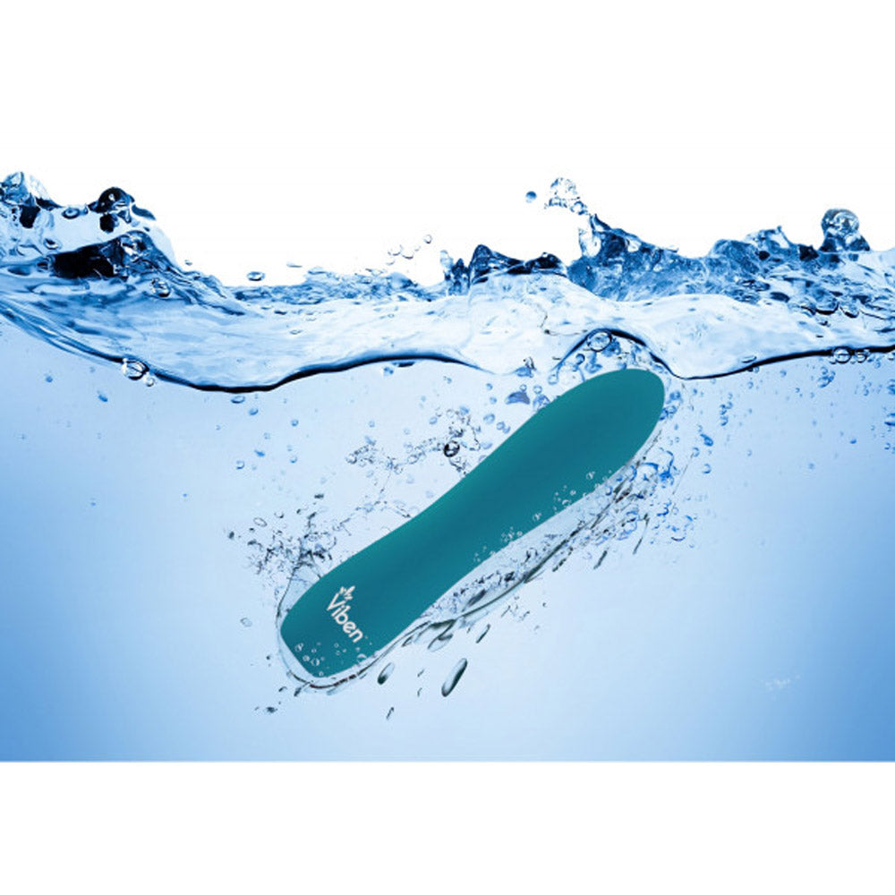 Vivacious 5.3" Inch Intense 10-Function Rechargeable Bullet Vibrator - Ocean
