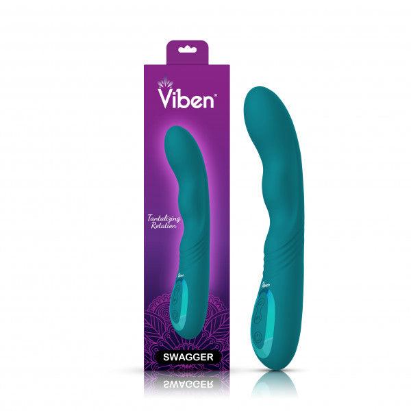 Viben Swagger 9 Inch Wriggling Rechargeable G-Spot Vibrator – Ocean
