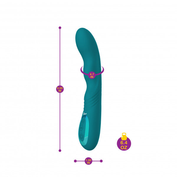 Viben Swagger 9 Inch Wriggling Rechargeable G-Spot Vibrator – Ocean