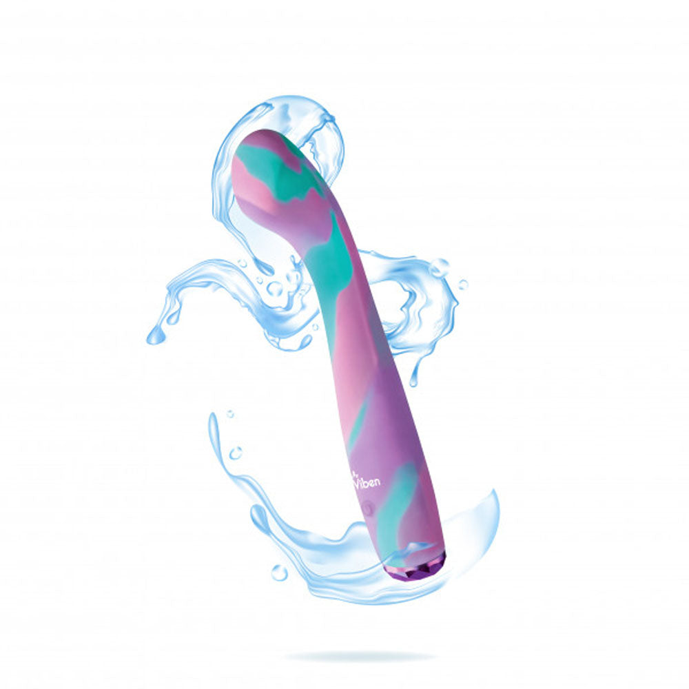 Viben Devotion G-Spot Massager 7 Inch Silicone Vibrator – Unicorn Multicolour