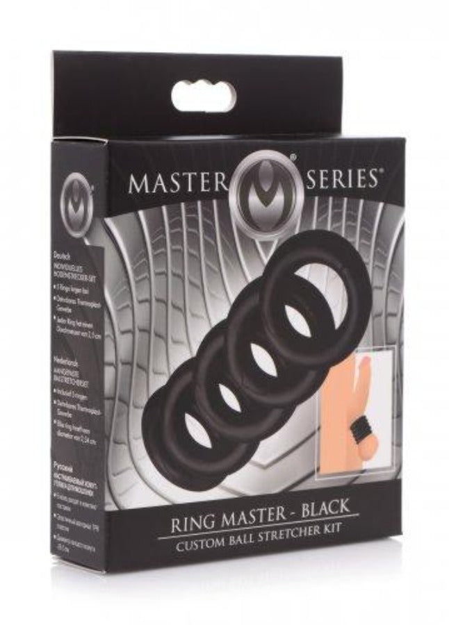 Master Series Ring Master Ball Stretcher Kit - Black