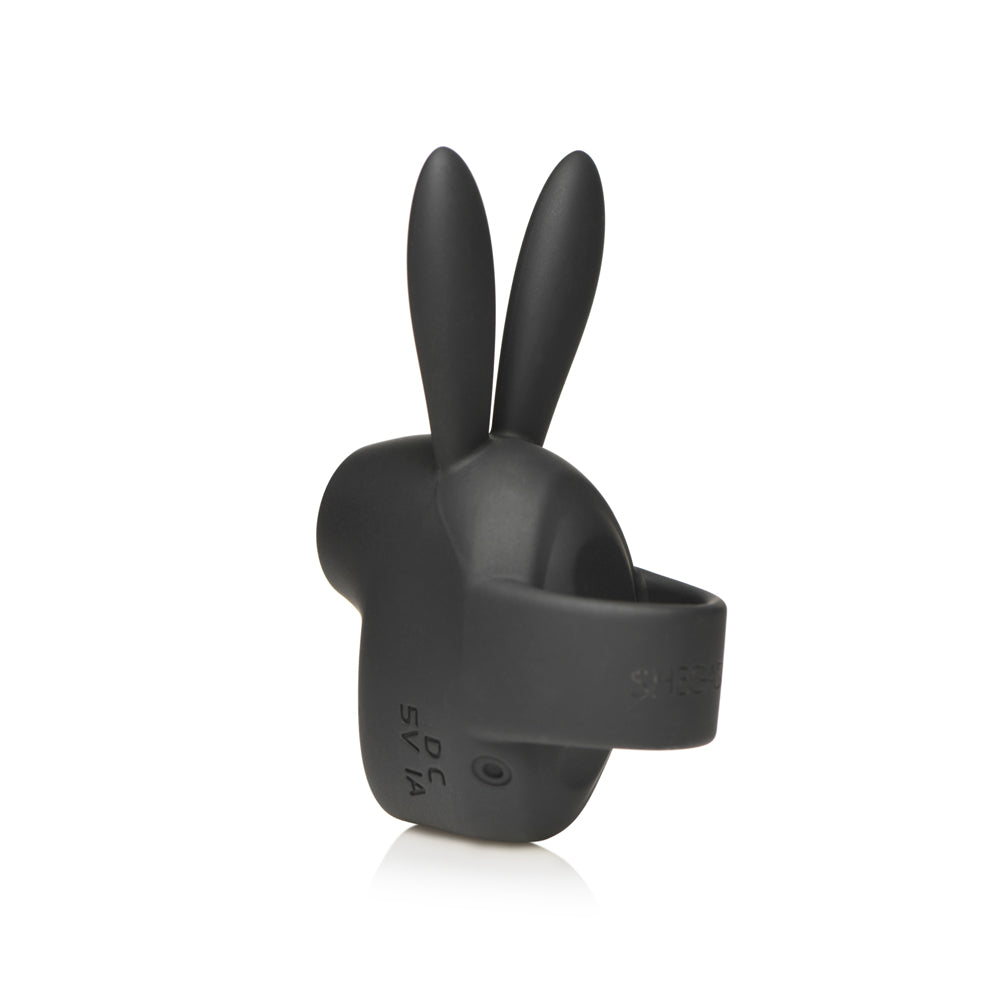 Shegasm Sucky Bunny Clitoral Suction Stimulator Silicone - Black