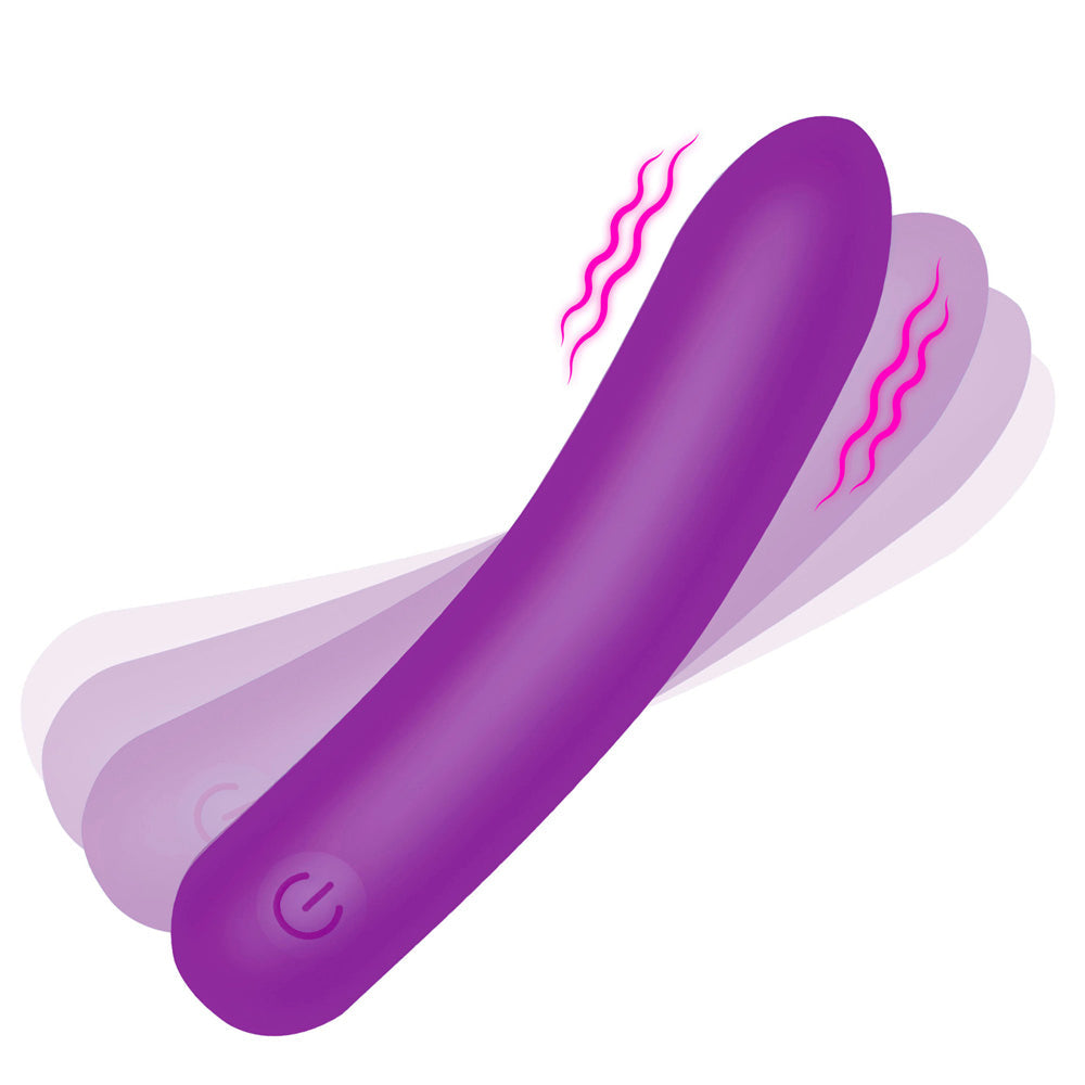 Bang! Tapered Flexible Waterproof Rechargeable Bullet Vibrator - Purple
