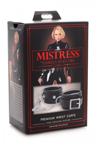 Mistress Isabella Sinclaire Leather Wrist Cuffs