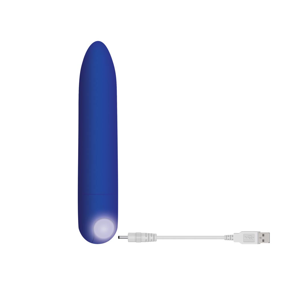 Zero Tolerance All Mighty Rechargeable Waterproof Bullet Vibrator  - Blue