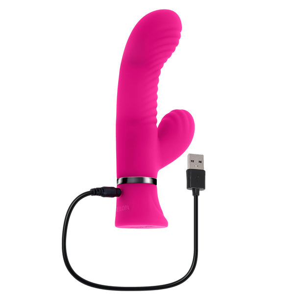 Selopa Next Wave Waterproof Dual Rabbit Vibrator Silicone - Pink