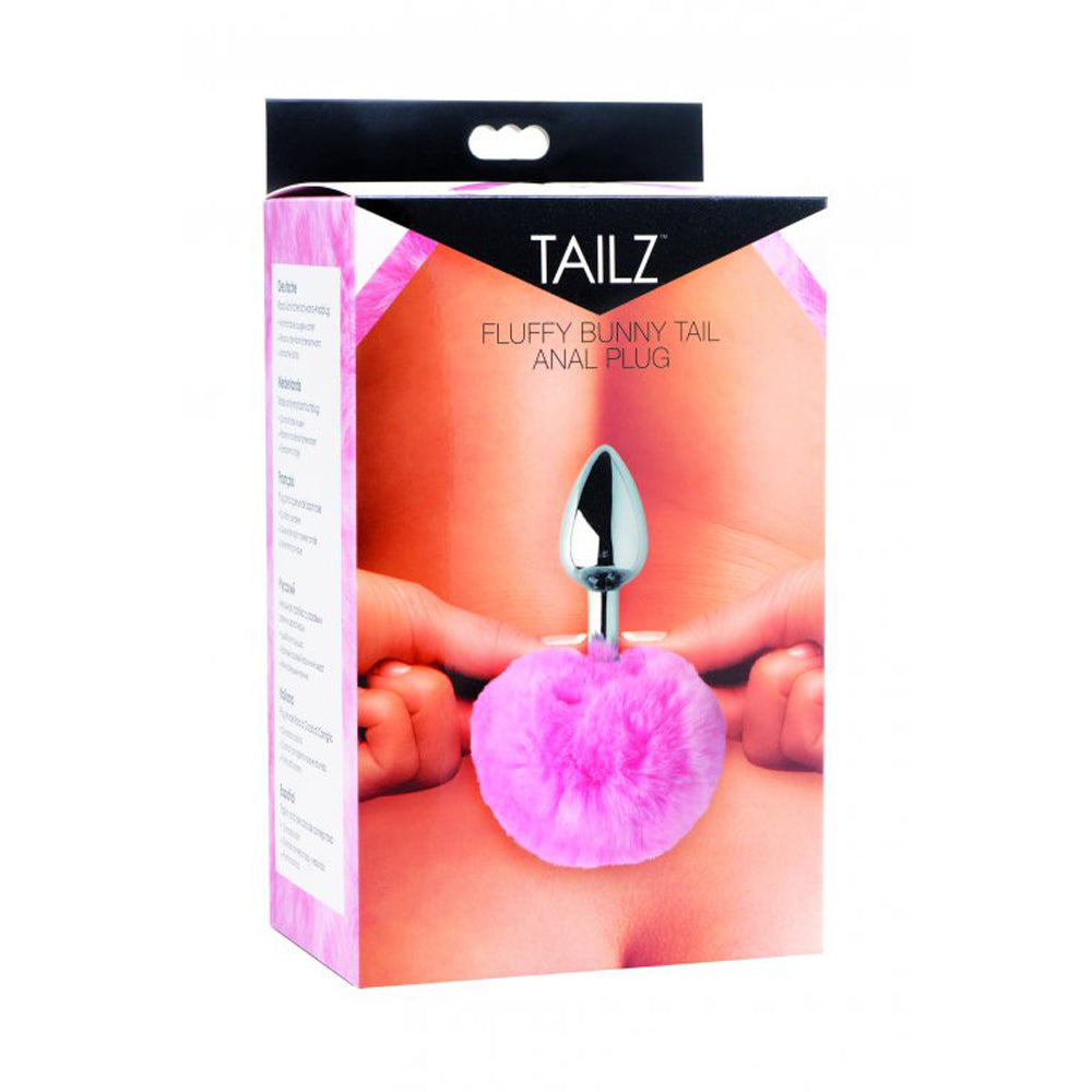 Tailz Fluffy Bunny Tail Anal Plug - Pink