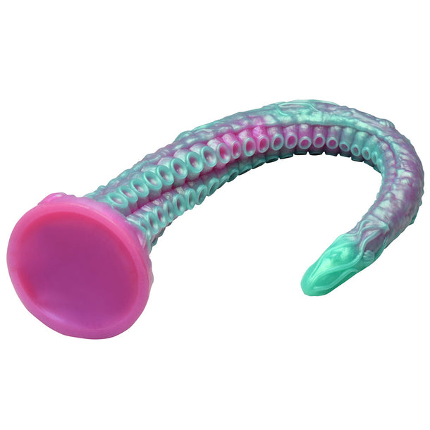Creature Cocks Tenta Harness Silicone Tentacle Dildo – Aqua Green Pink