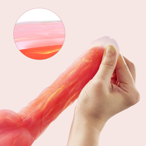 Noctura App-Enabled 6 inch Thrusting Vibrating Dildo - Pink