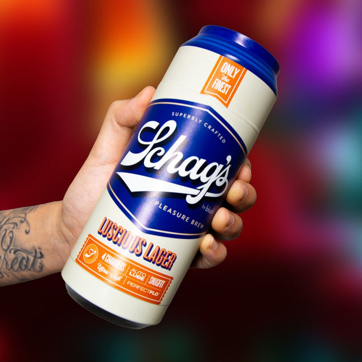 Schag’s By Blush Luscious Lager Frosted Beer Can Stroker – Self-Lubricating