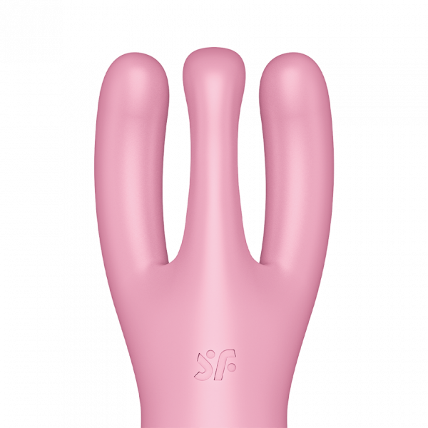 Satisfyer Threesome 4 Lay-On Vibrator with Connect App - Pink