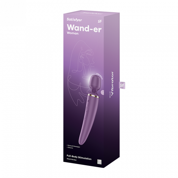Satisfyer Wand-er Woman Wand Massager 50-Mode - Purple
