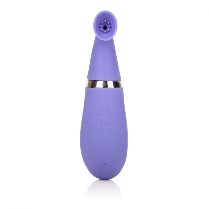 CalExotics Intimate Rechargeable Vibrating Silicone Clitoral Pump - Purple