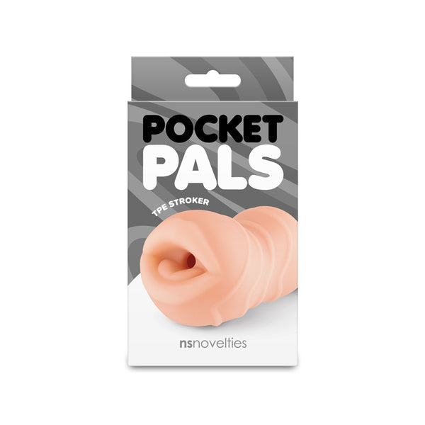 Pocket Pals Mouth Stroker Male Masturbator – Tan