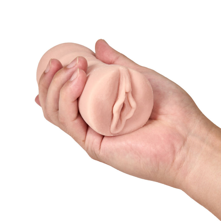 M For Men By Blush Ashley Realistic Vibrating Masturbator Stroker – Vanilla